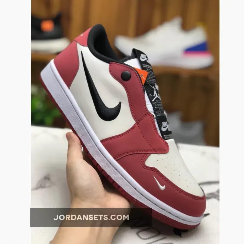 Air Jordan 1 Low Slip "Chicago" Varsity Red/White-Black