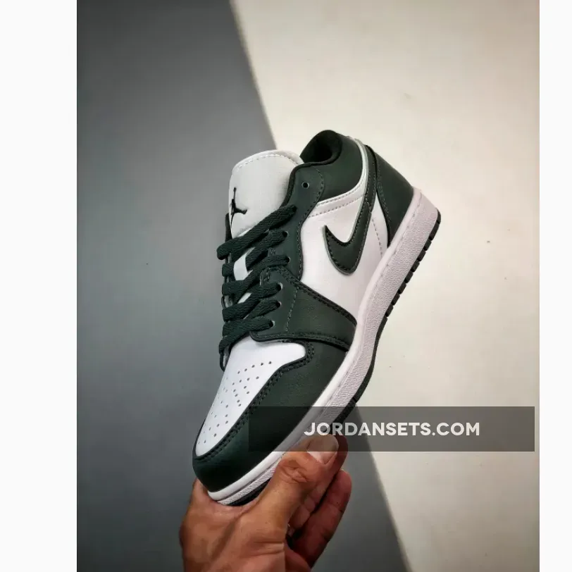AIR JORDAN 1 LOW White / Olive Green AIR JORDAN 1 LOW White / Olive Green
