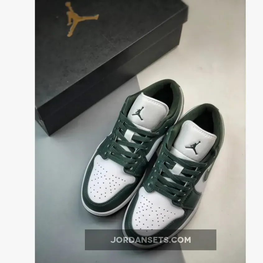 AIR JORDAN 1 LOW White / Olive Green AIR JORDAN 1 LOW White / Olive Green