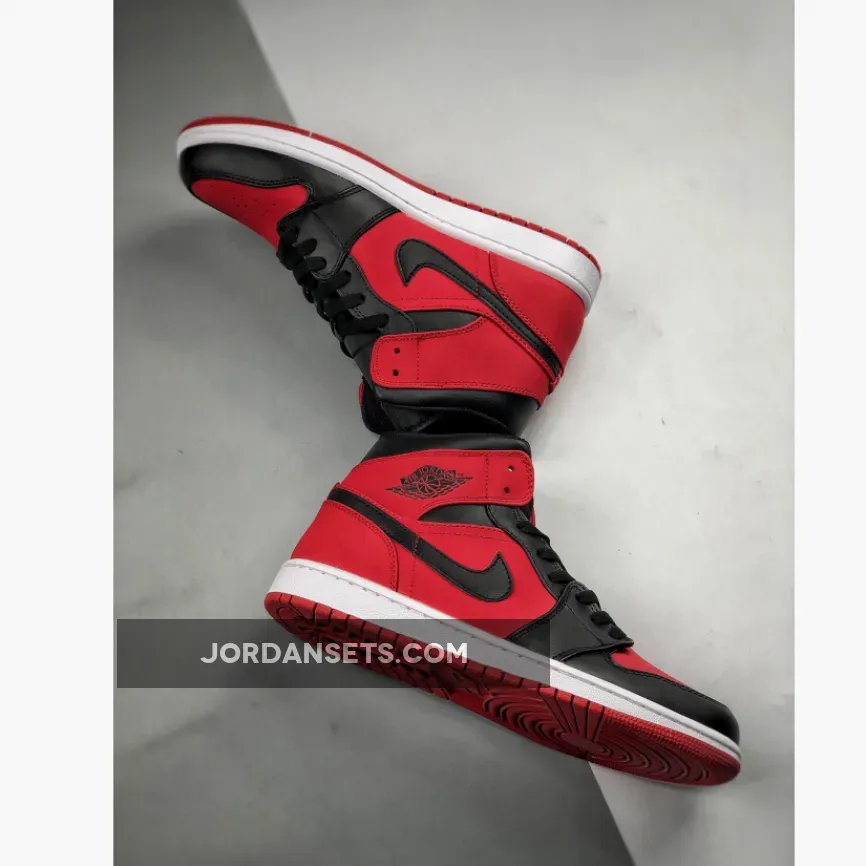 Air Jordan 1 Mid ‘Bred’ Gym Red/Black-White Air Jordan 1 Mid ‘Bred’ Gym Red/Black-White