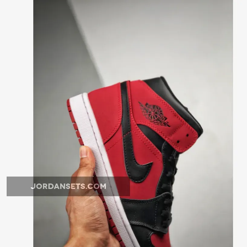 Air Jordan 1 Mid ‘Bred’ Gym Red/Black-White Air Jordan 1 Mid ‘Bred’ Gym Red/Black-White
