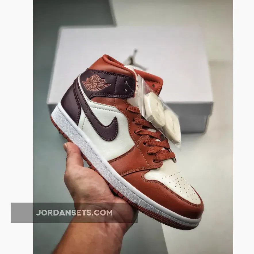 Air Jordan 1 Mid Dusty Peach Sky J Orange