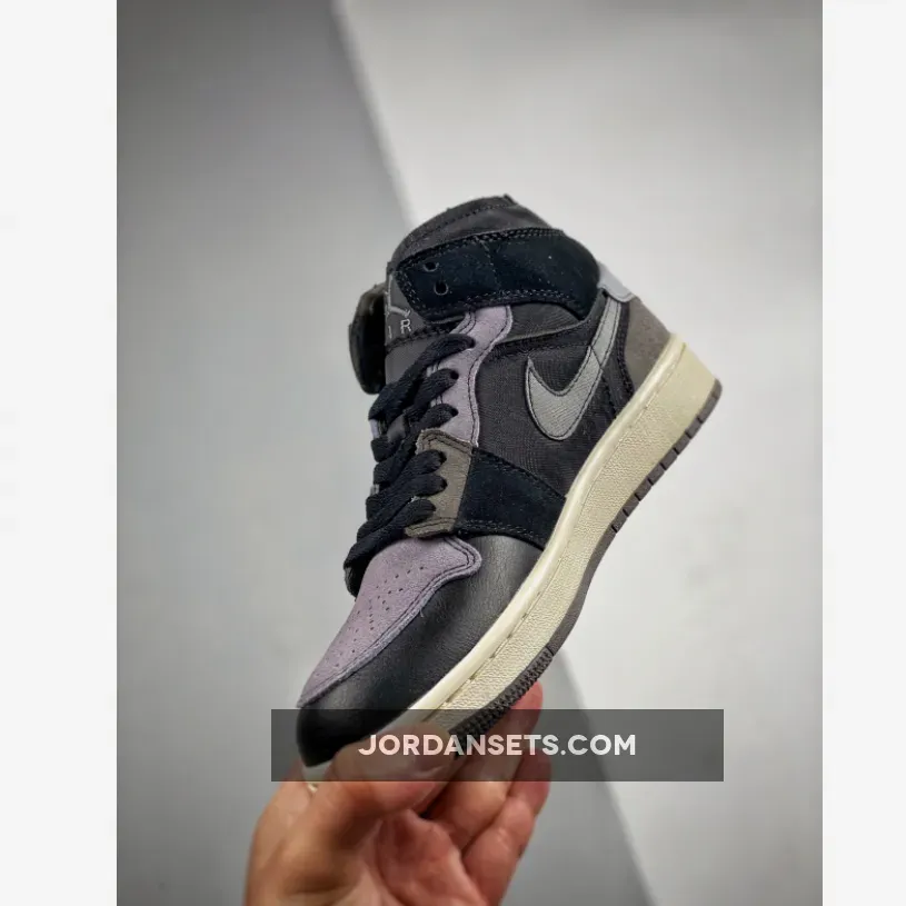Air Jordan 1 Mid Grey / Black / Orange Air Jordan 1 Mid Grey / Black / Orange