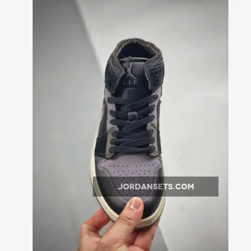 Air Jordan 1 Mid Grey / Black / Orange Air Jordan 1 Mid Grey / Black / Orange