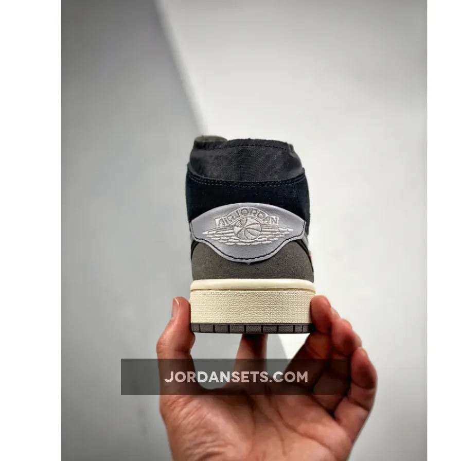 Air Jordan 1 Mid Grey / Black / Orange Air Jordan 1 Mid Grey / Black / Orange