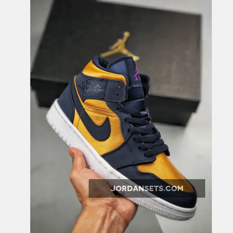 Air Jordan 1 Mid Obsidian Desert Ochre