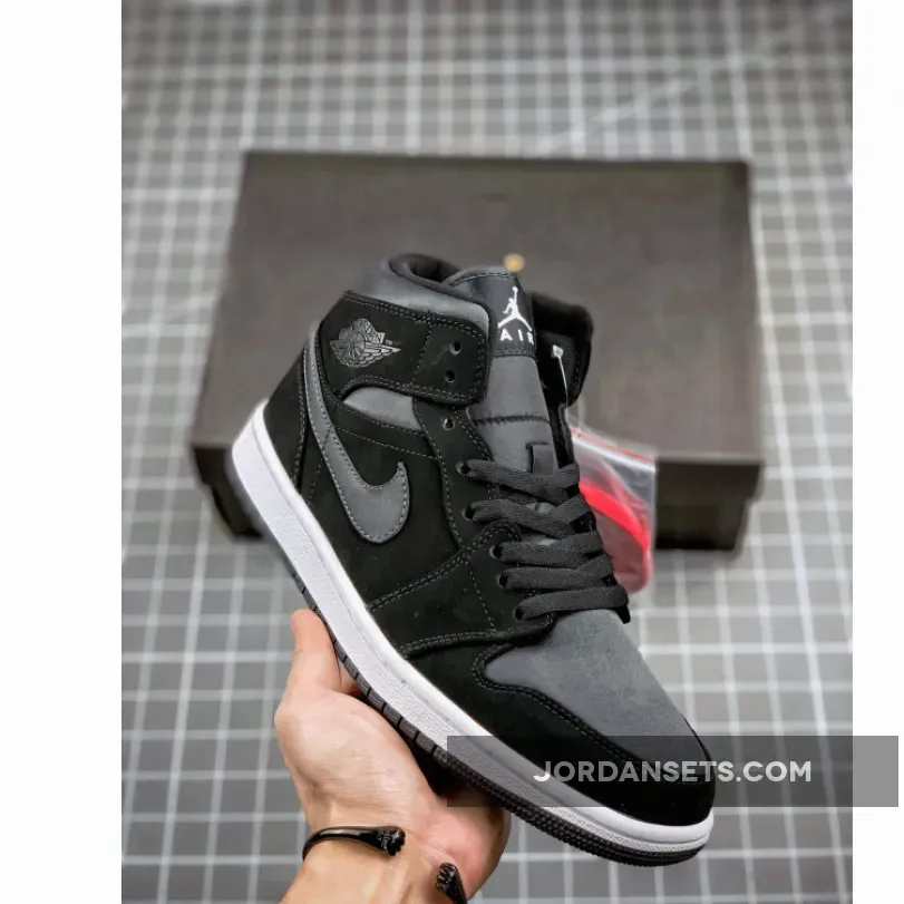Air Jordan 1 Mid SE Black Grey