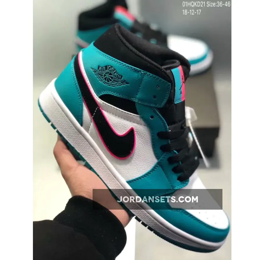 Air Jordan 1 Mid SE ‘South Beach’ Green/White-Black