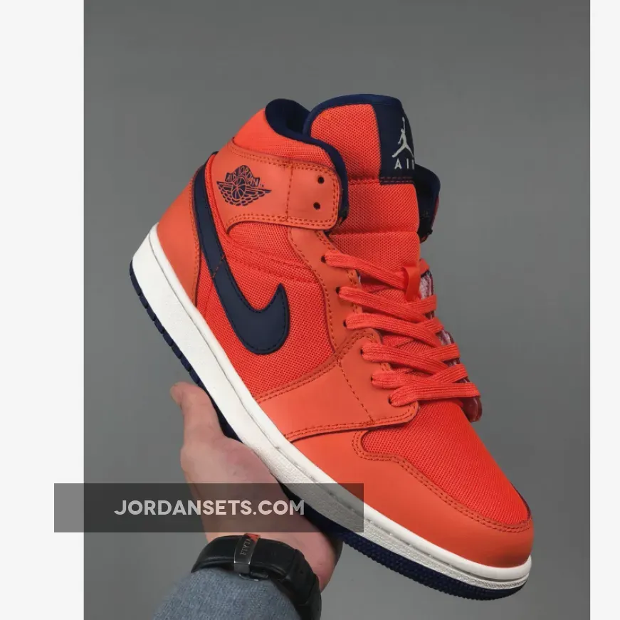 Air Jordan 1 Mid Turf Orange/Blue Void