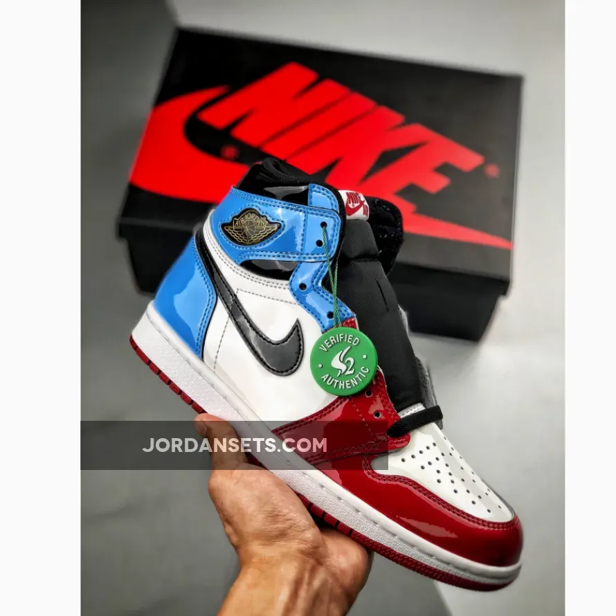 Air Jordan 1 Retro High "Fearless" White/University-Blue-Varsity Unisex AJ1