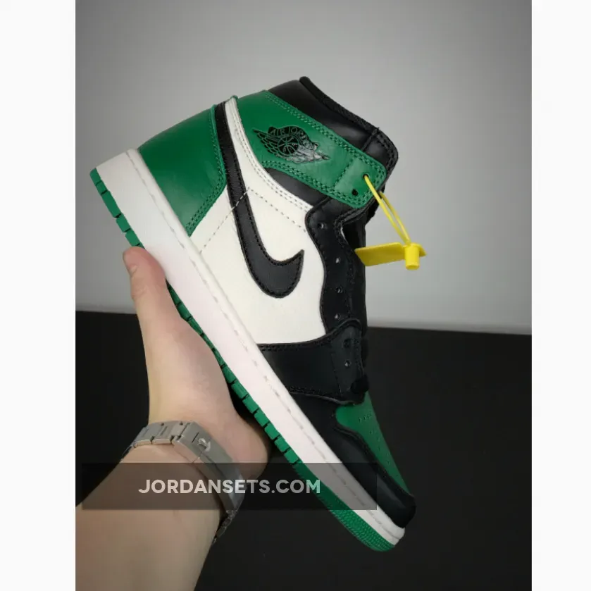 Air Jordan 1 Retro High Og 'Pine Green' 555088 302 AJ1 Sail-Black