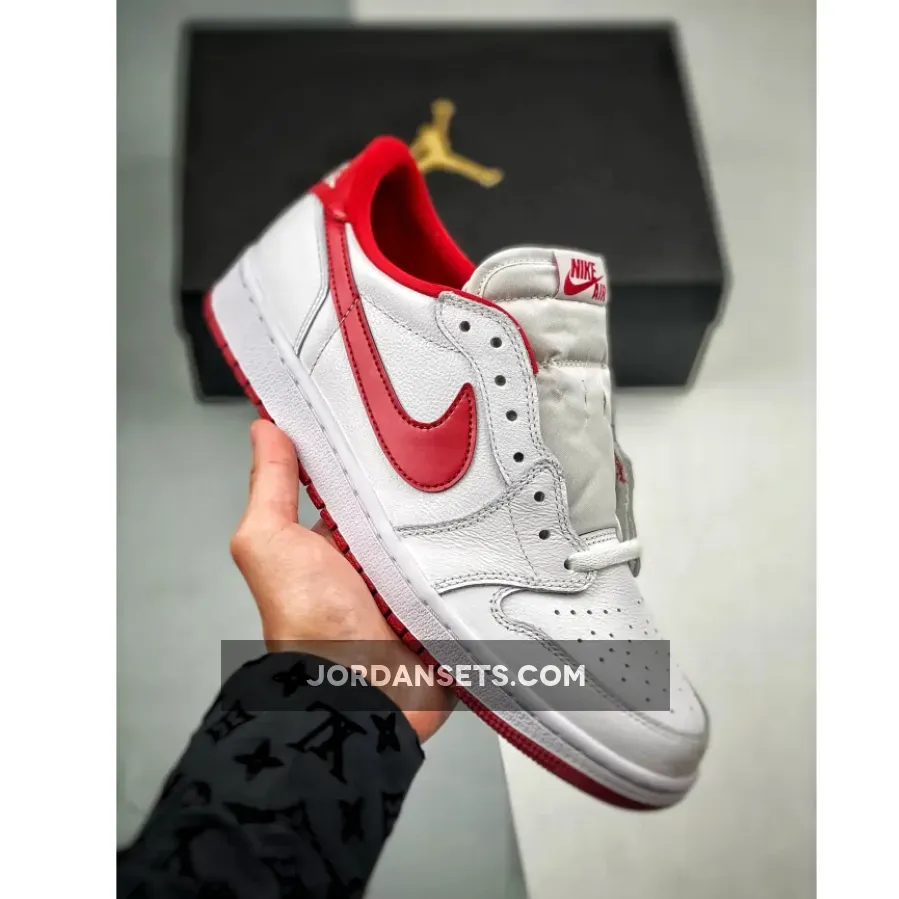 Air Jordan 1 Retro Low OG White Varsity Red