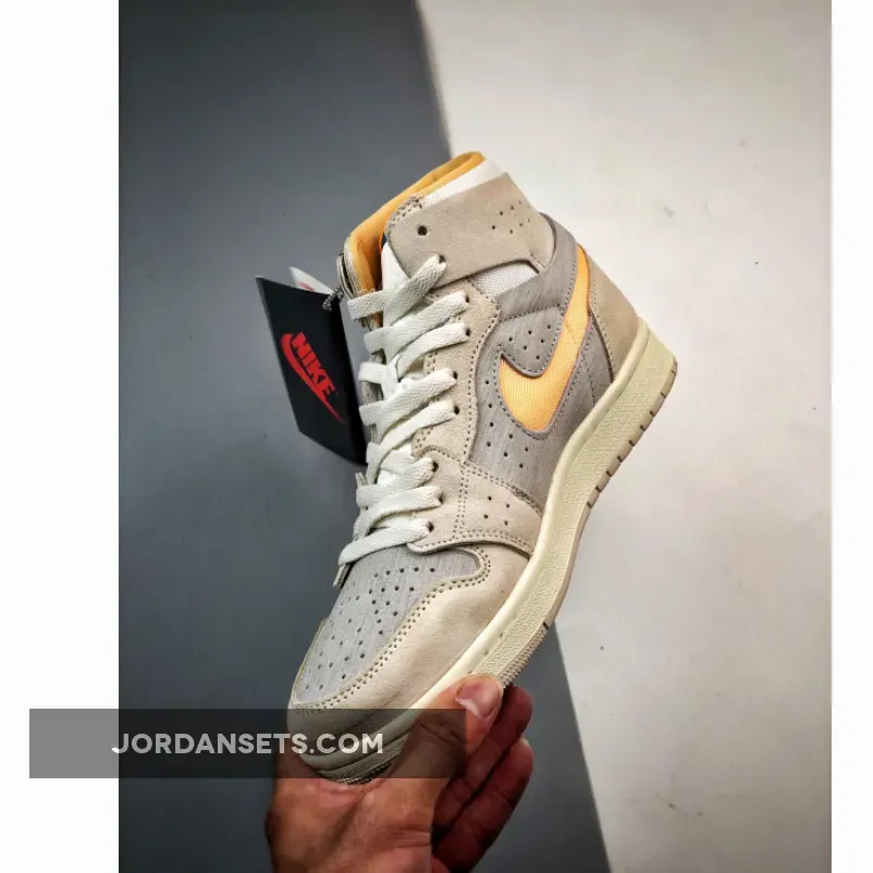 Air Jordan 1 Zoom CMFT Light Tan Yellow Blue Air Jordan 1 Zoom CMFT Light Tan Yellow Blue