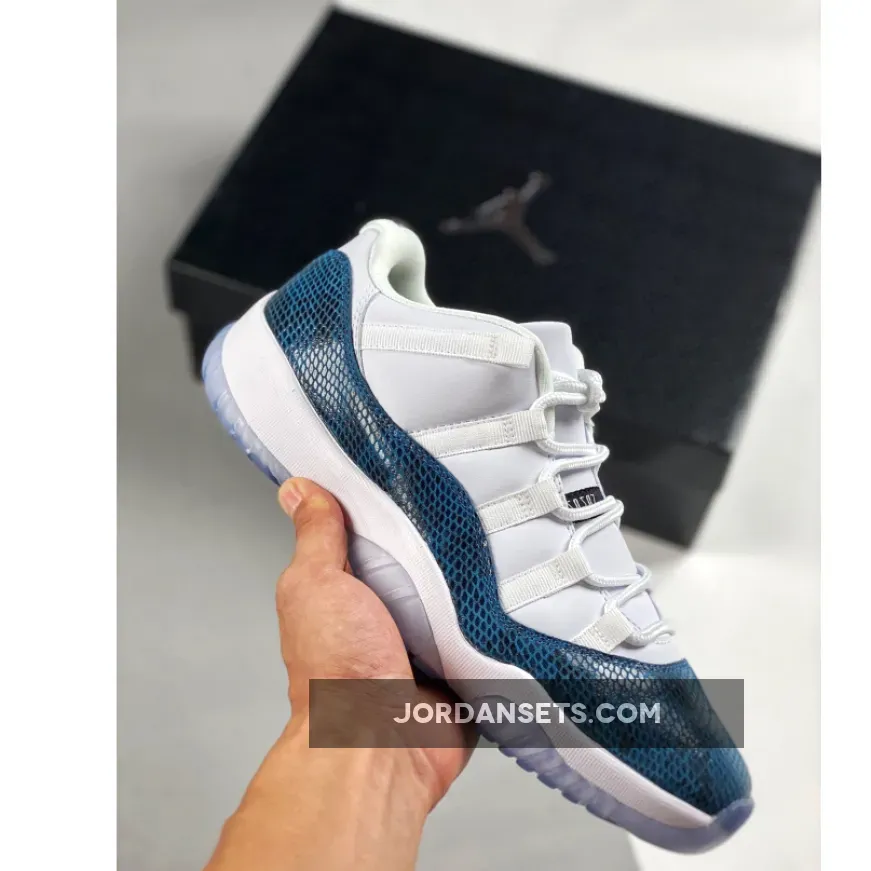 Air Jordan 11 Low "Navy Blue Snakeskin"