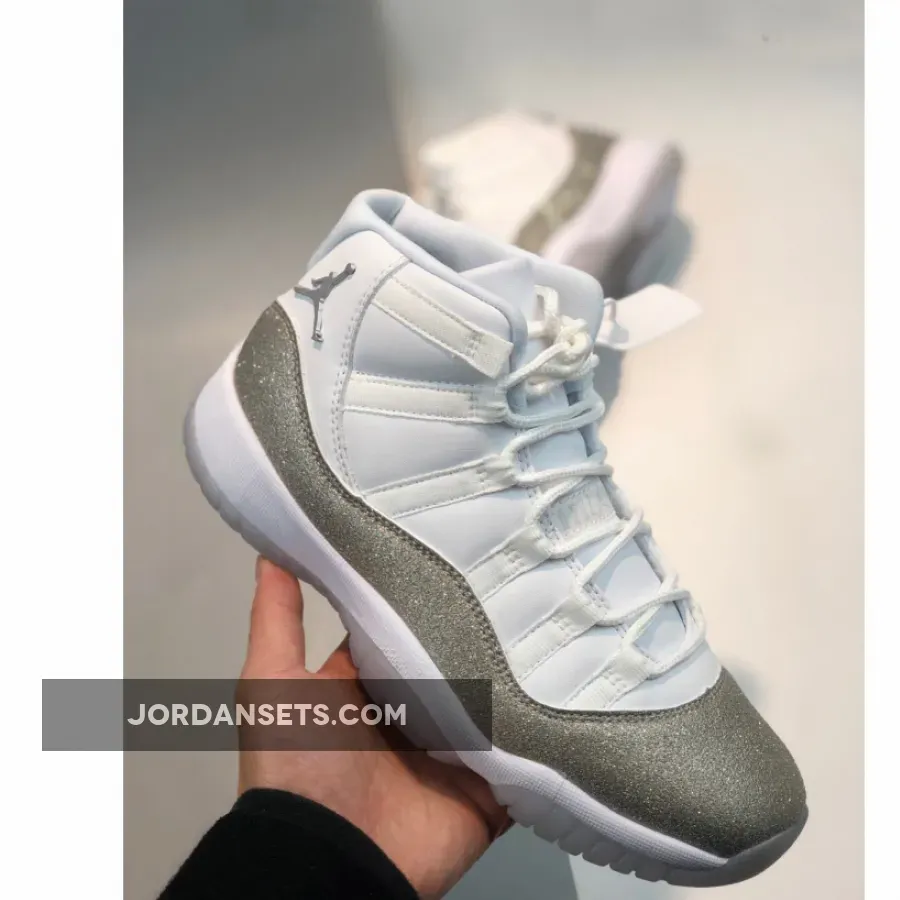 Air Jordan 11 Retro 'Metallic Silver' AJ11 WHITE