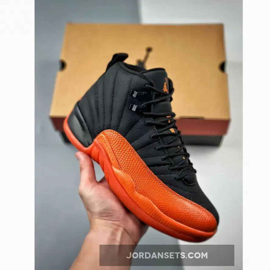 Air Jordan 12 Retro All-Star "Brilliant Orange" BLACK / BRILLIANT ORANGE