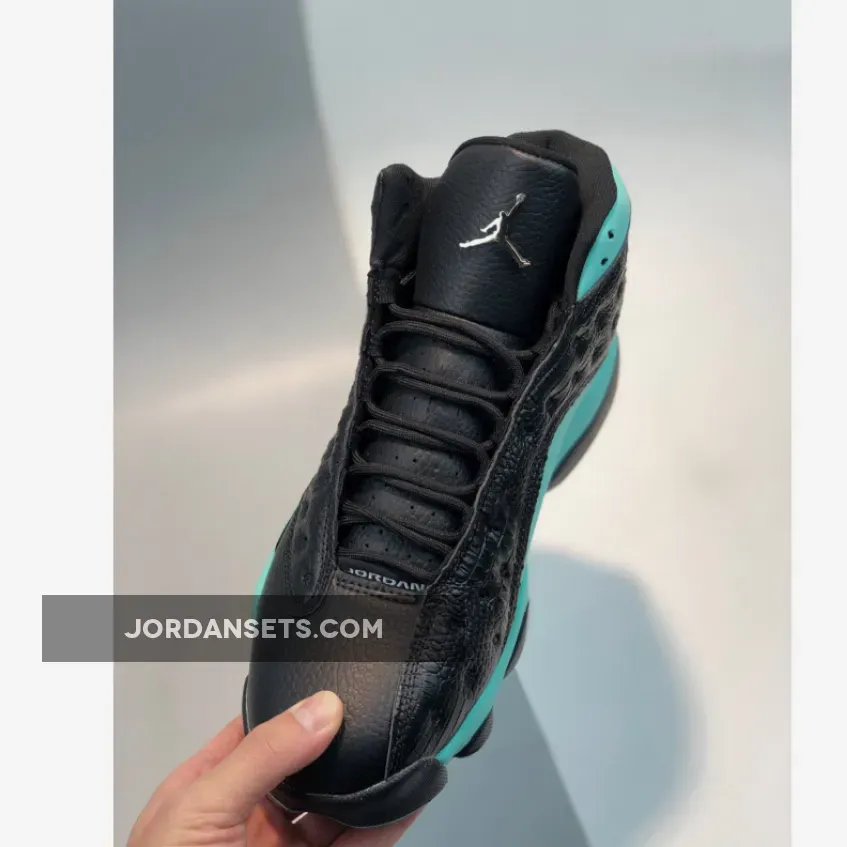 Air Jordan 13 Retro 'Island Green' AJ13 Black Metallic Silver Air Jordan 13 Retro 'Island Green' AJ13 Black Metallic Silver