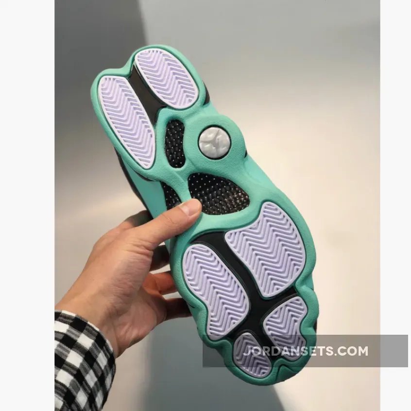 Air Jordan 13 Retro 'Island Green' AJ13 Black Metallic Silver Air Jordan 13 Retro 'Island Green' AJ13 Black Metallic Silver