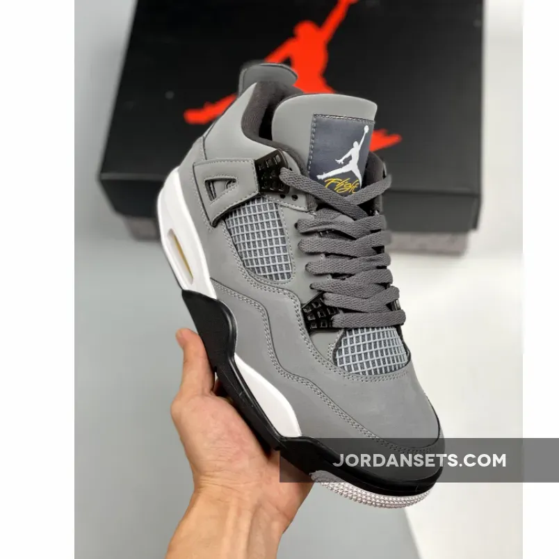 Air Jordan 4 Cool Grey/Chrome-Dark Charcoal