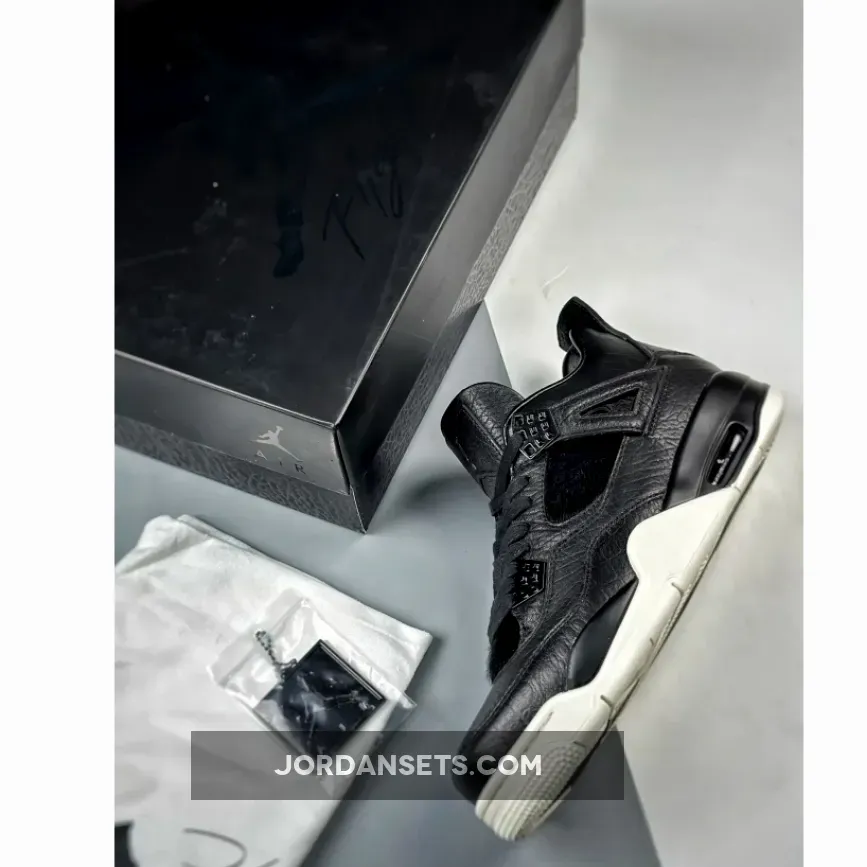 Air Jordan 4 "Premium Pinnacle" Black/Black-Sail Air Jordan 4 "Premium Pinnacle" Black/Black-Sail