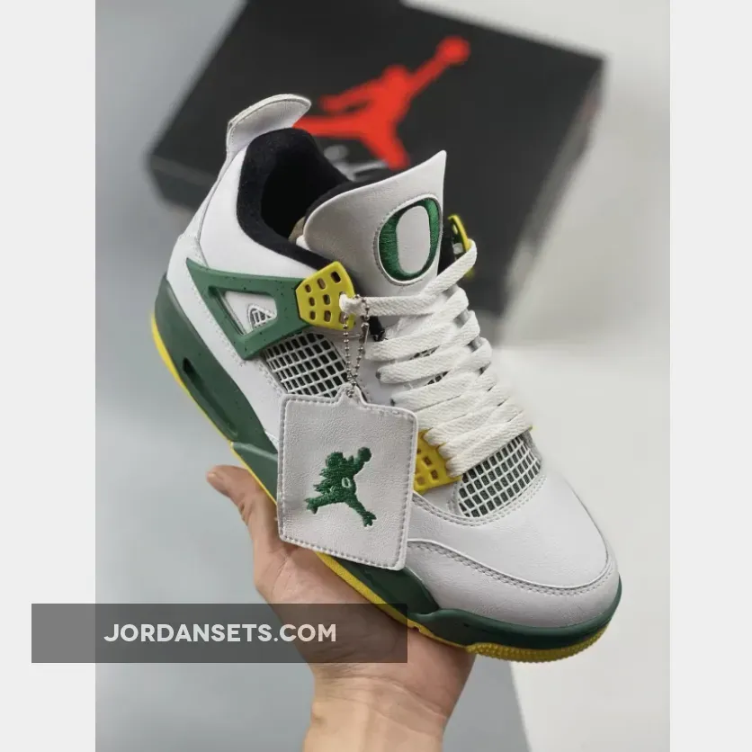 Air Jordan 4 Retro "Oregon Ducks Duckman White"