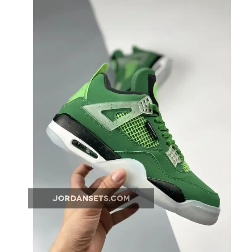Air Jordan 4 Retro Wahlburgers PE Green White Air Jordan 4 Retro Wahlburgers PE Green White