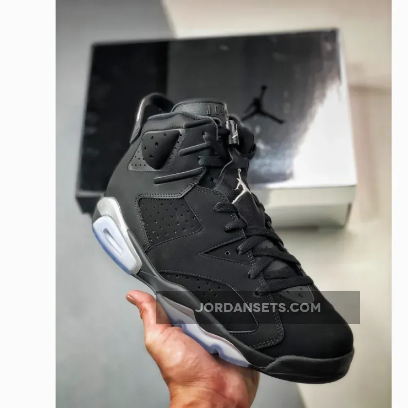 Air Jordan 6 ‘Chrome’ Black/Metallic Silver