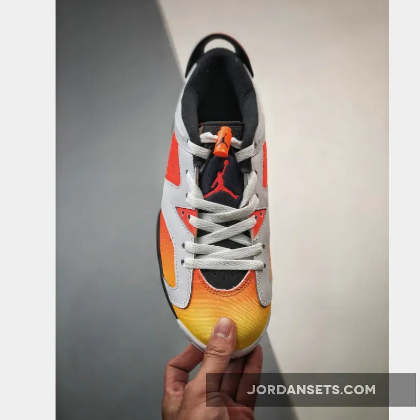 Air Jordan 6 Low Dongdan White/Black-Tour Yellow-Total Orang Air Jordan 6 Low Dongdan White/Black-Tour Yellow-Total Orang