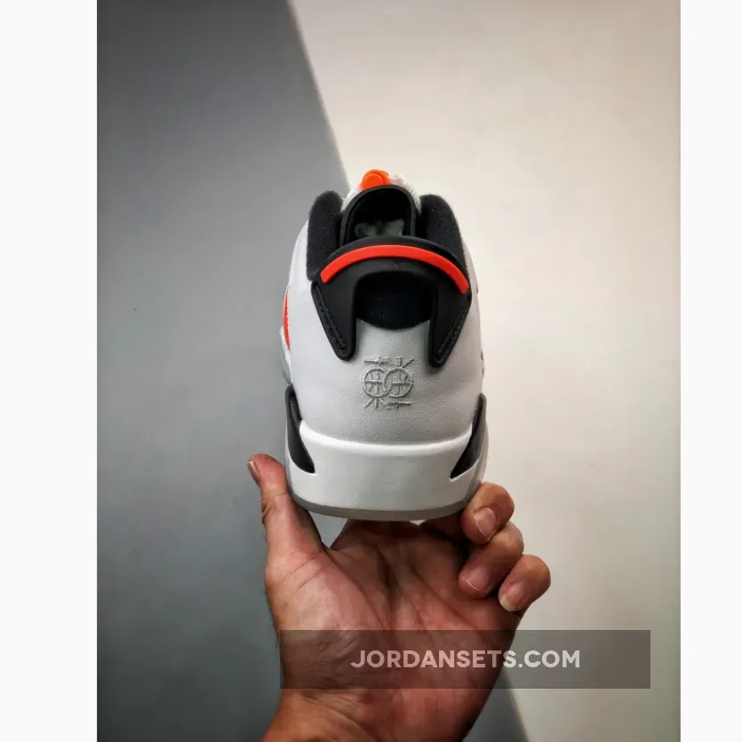 Air Jordan 6 Low Dongdan White/Black-Tour Yellow-Total Orang Air Jordan 6 Low Dongdan White/Black-Tour Yellow-Total Orang