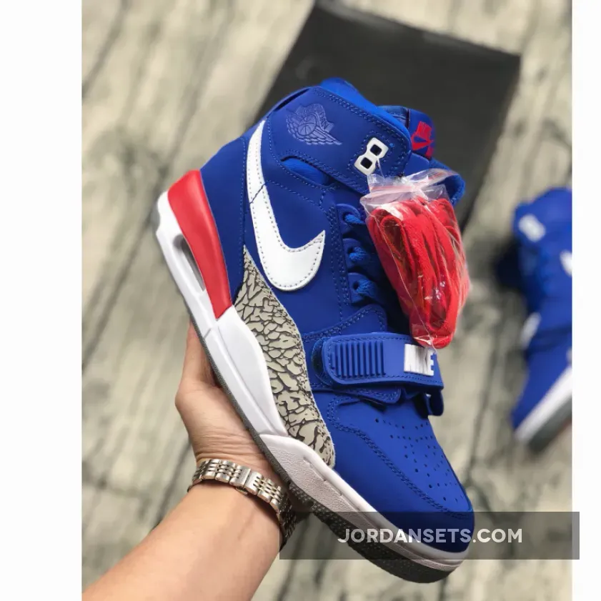 Air Jordan Legacy 312 "Pistons" Bright Blue/White-University Red