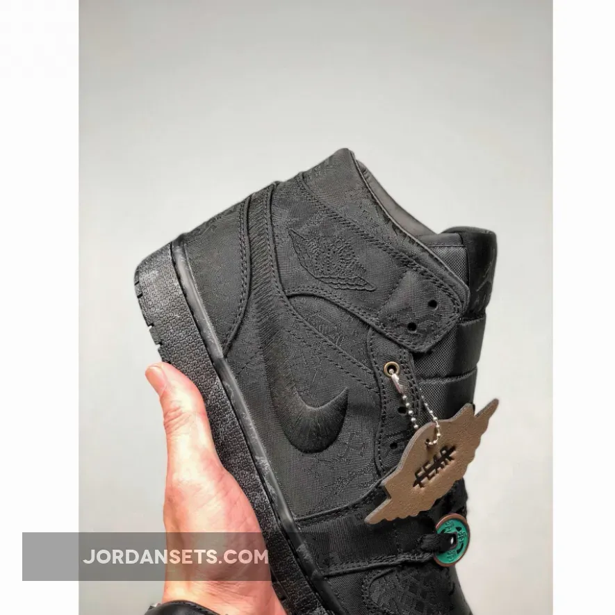 CLOT x Air Jordan 1 Mid "Fearless" Black CLOT x Air Jordan 1 Mid "Fearless" Black