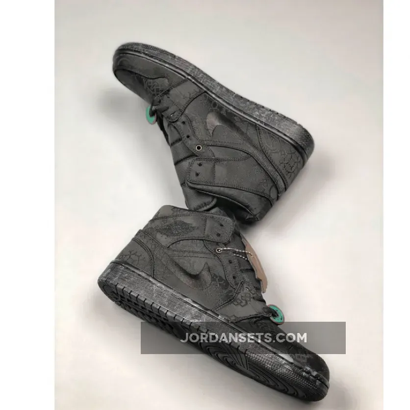 CLOT x Air Jordan 1 Mid "Fearless" Black CLOT x Air Jordan 1 Mid "Fearless" Black