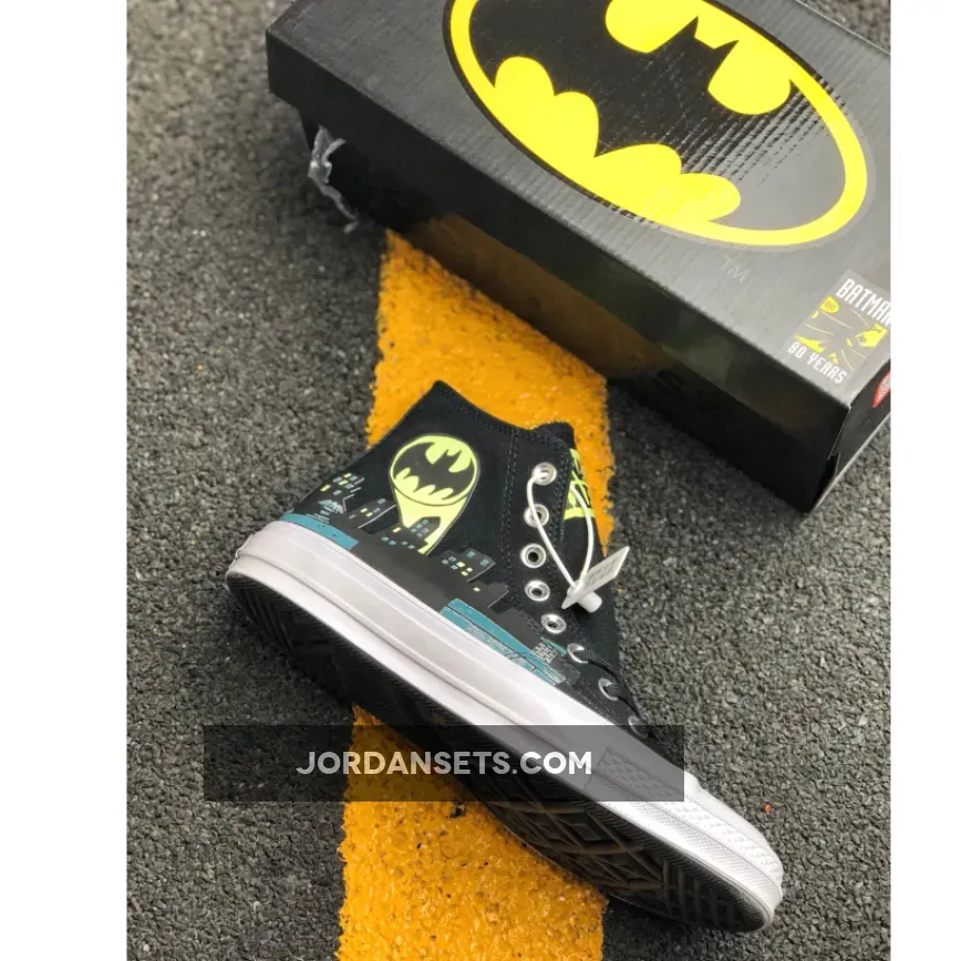 Converse x Batman x Chinatown Market Chuck 70 High Top Black Yellow White