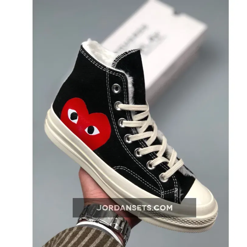 Converse x Comme des GARÇONS Play Chuck 70 High Top Black/White/Red