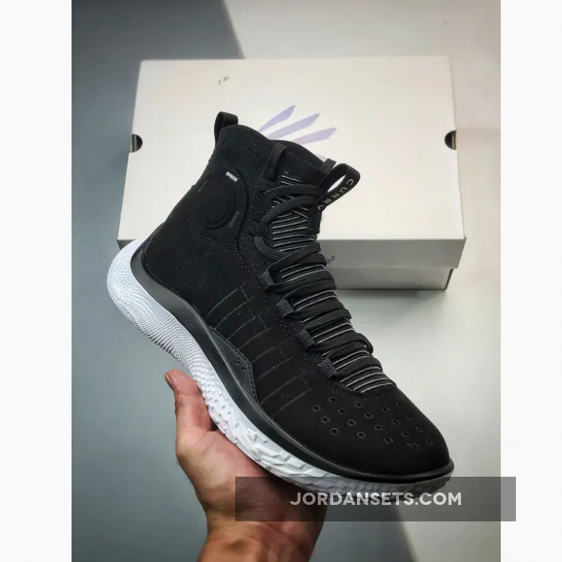 Curry 4 Flotro Grey Black