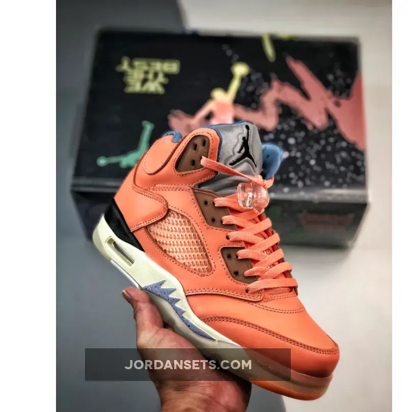 DJ Khaled x Air Jordan 5 We The Best Crimson Bliss/Leche Blue-Sail