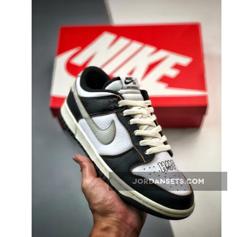 HUF x Nike SB Dunk Low San Francisco White/Black-Orange