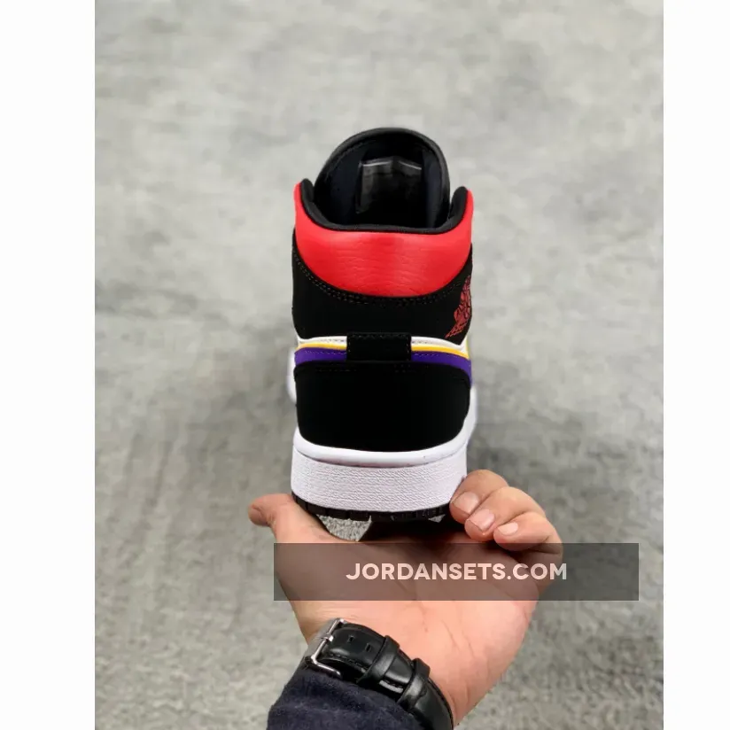 Jordan 1 Mid Purple White Red Jordan 1 Mid Purple White Red