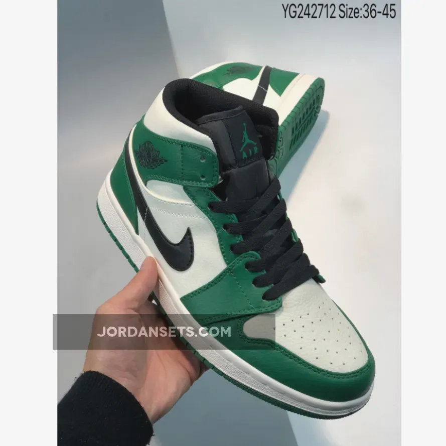 Jordan 1 Mid SE Green Black