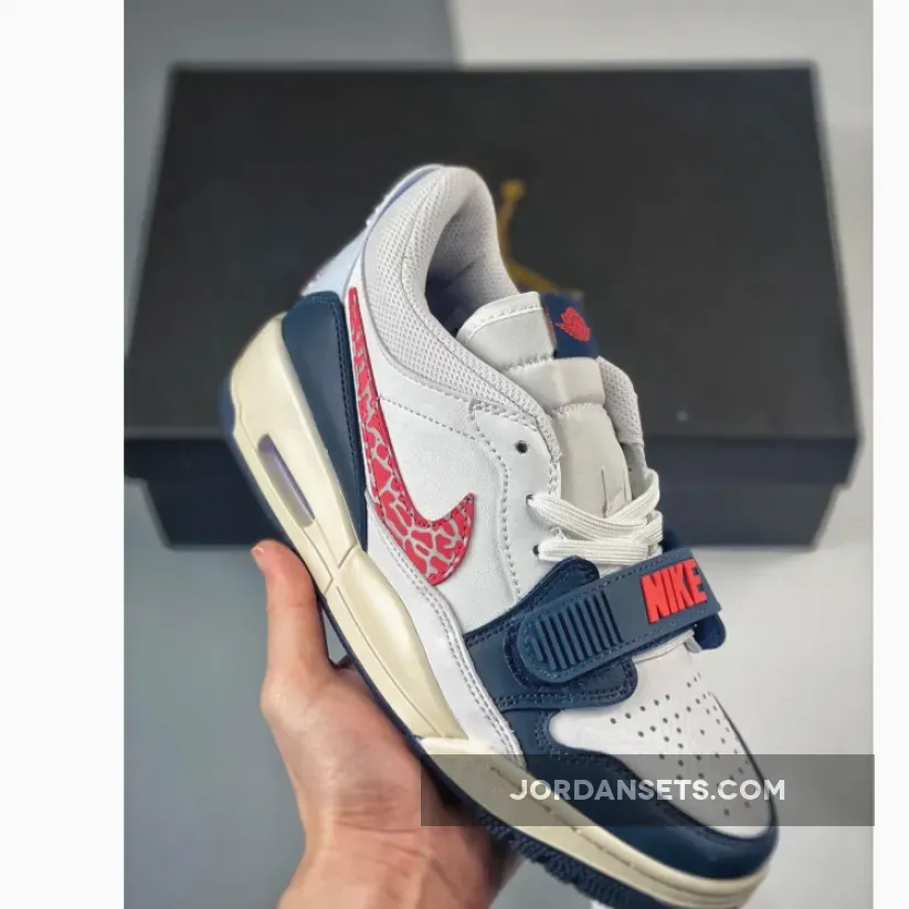 Jordan Legacy 312 Low ‘USA’ White/Pale Ivory/Military Navy