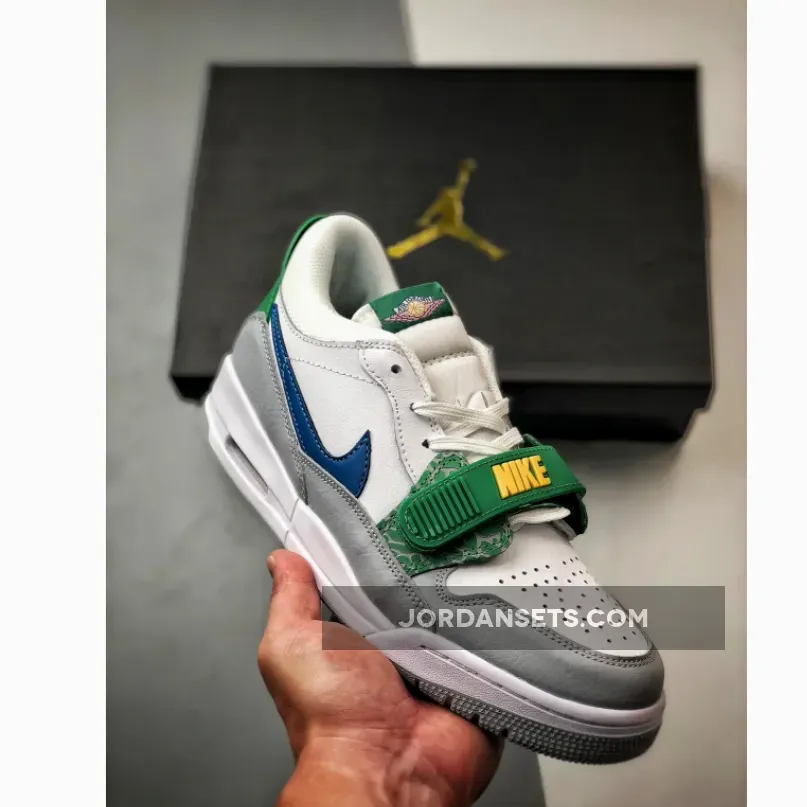 Jordan Legacy 312 Low White Grey Green
