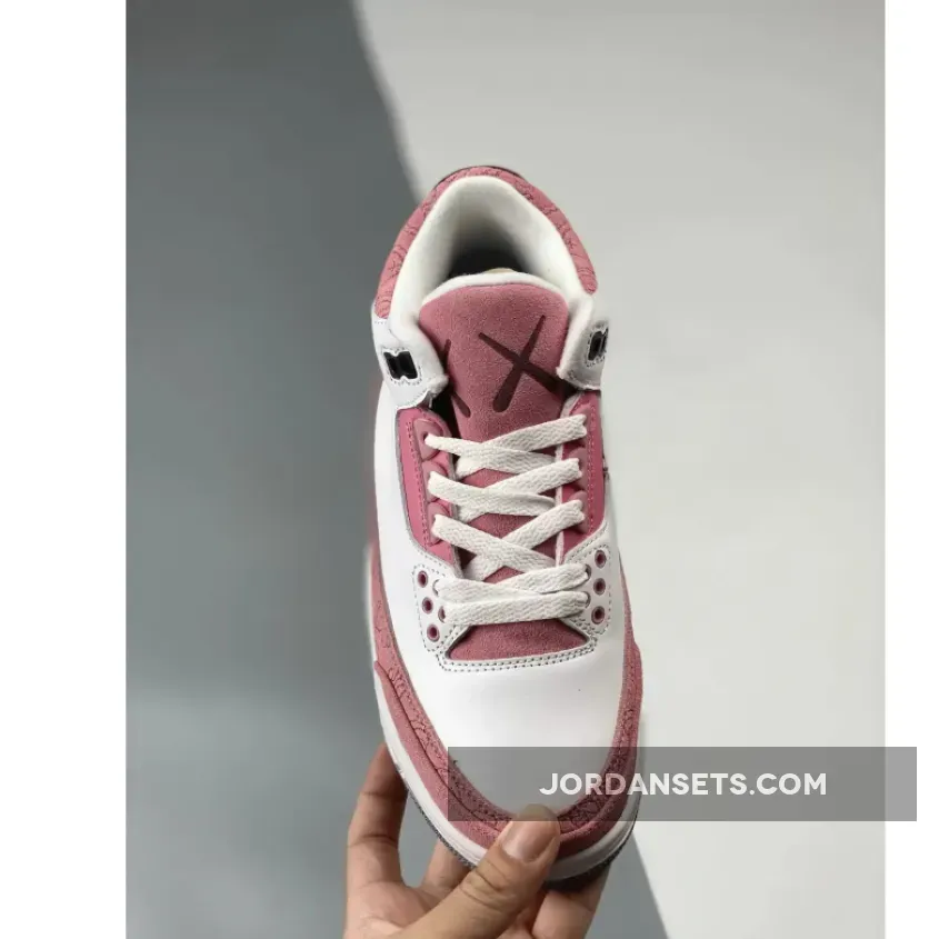 Kaws x Air Jordan 3 GS White Pink Kaws x Air Jordan 3 GS White Pink