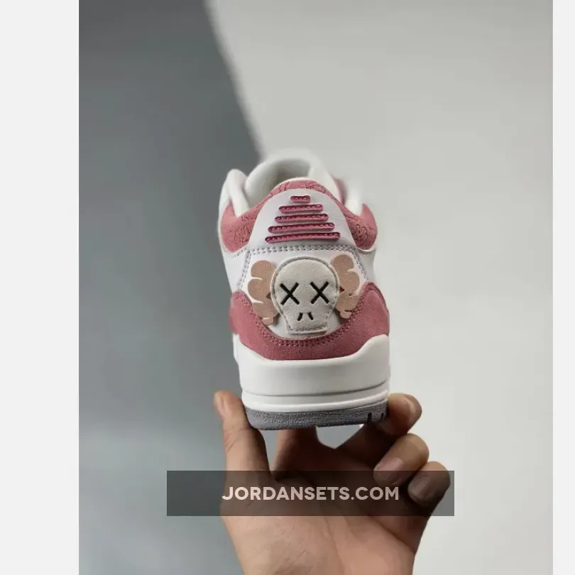 Kaws x Air Jordan 3 GS White Pink Kaws x Air Jordan 3 GS White Pink