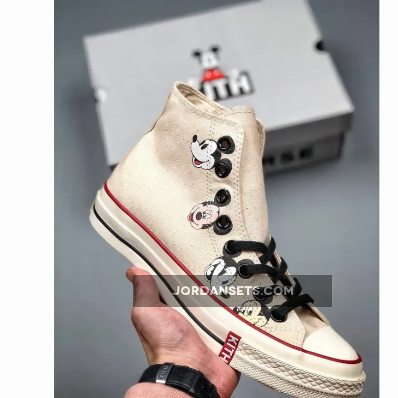 KITH X Disney X Converse Chuck 70 "Cream Canvas"
