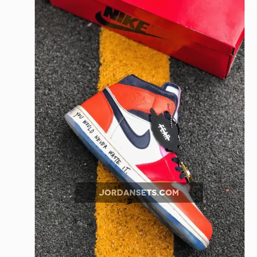 Melody Ehsani x Air Jordan 1 Mid "Fearless" White/Black/Half Blue/Red