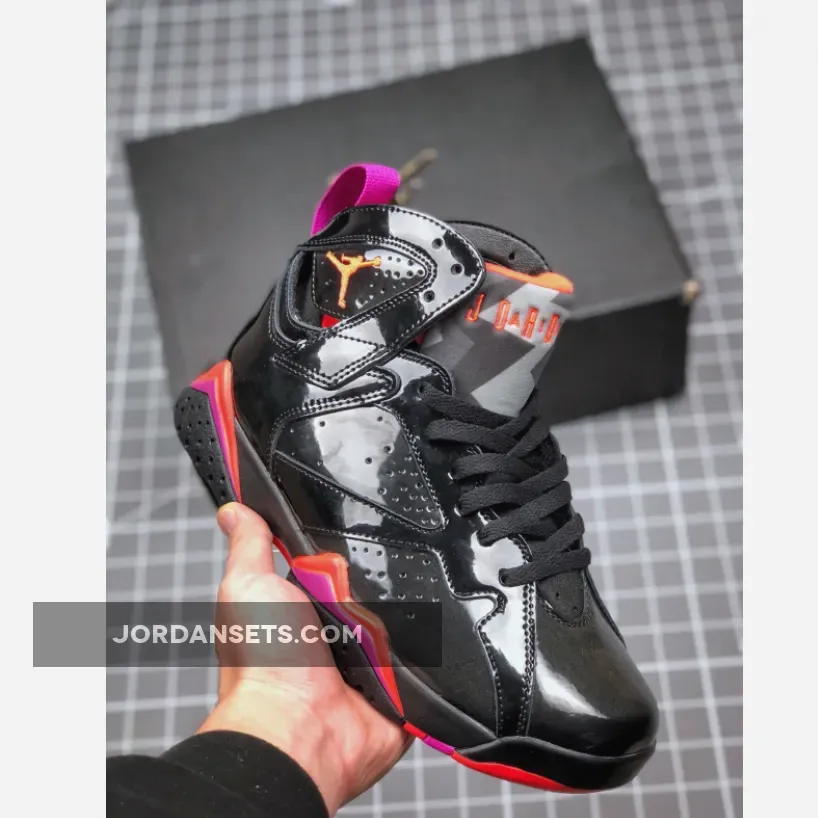 Men’s Air Jordan 7 "Halloween" Black Patent Leather