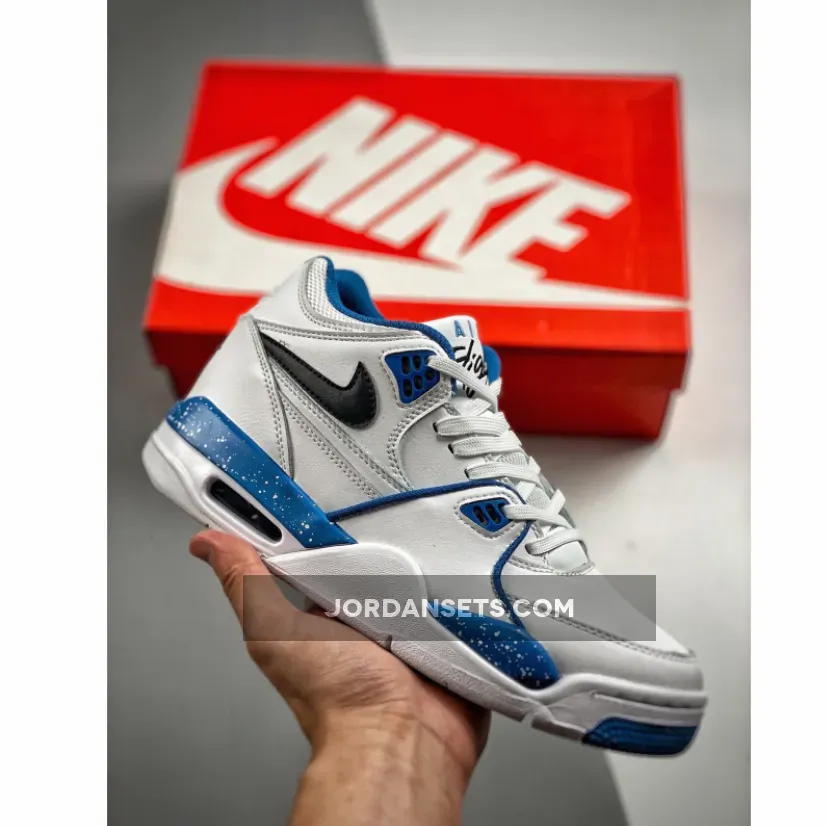 Nike Air Flight 89 White/Dark Obsidian-Brigade Blue