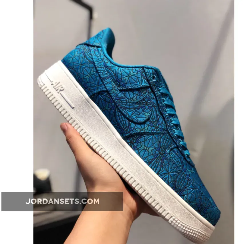 Nike Air Force 1 ’07 Premium Green Abyss/Light Blue Fury