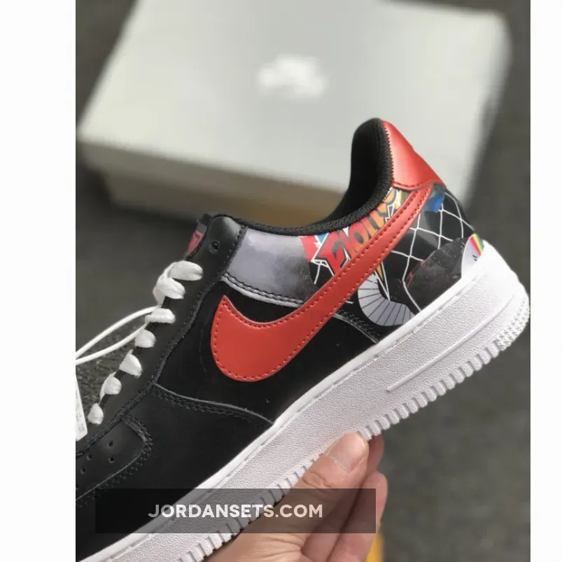 Nike Air Force 1 "China Hoop Dreams" Black/Ember Glow-White Nike Air Force 1 "China Hoop Dreams" Black/Ember Glow-White