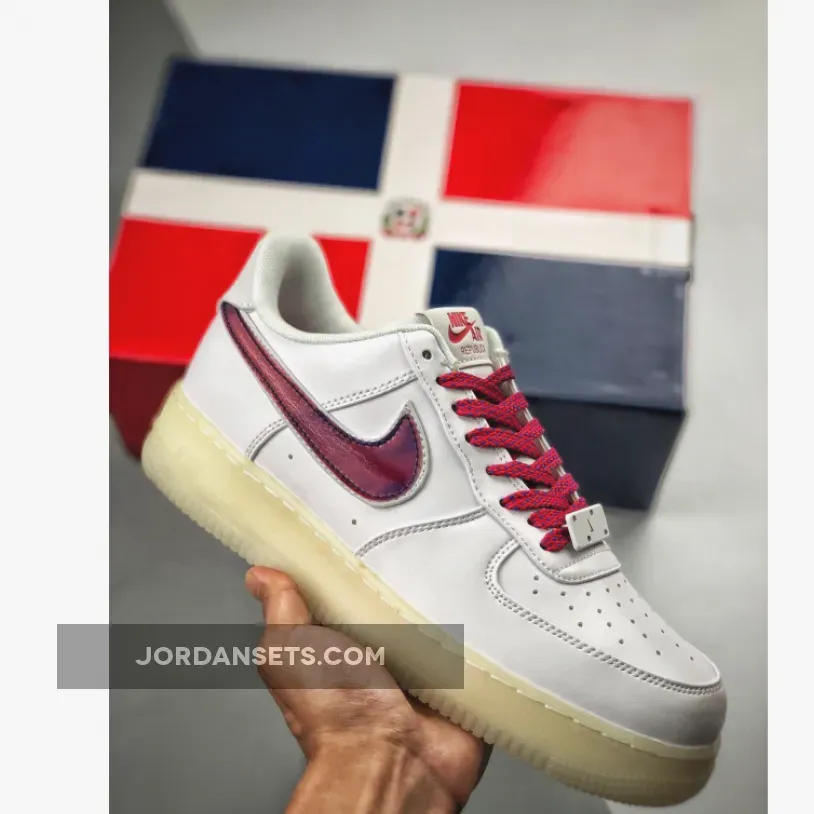Nike Air Force 1 "De Lo Mio" White/University Red-Sport Blue